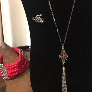 Necklace,l / Earrings / Bracelet / Ring Set